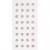 Rhinestones, D: 8 mm, 32 pcs, light red [HOB-283809]