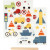 Rub-on Sticker, sheet 12.2x15.3 cm, 1 pack [HOB-283961]