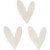 Pailletten, off-white, afm 15x17 mm, hart, 10gr [HOB-28417]