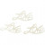 Pailletten, off-white, afm 30x15 mm, Love, 10gr [HOB-28419]