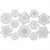 Foam stickers, afm 25-35 mm, vel 9x14 cm, 1 vel, wit [HOB-28421]