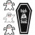 Stickers met strasstenen, vel 14x17 cm, spoken en kist, 1vel [HOB-28448]