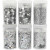 Metallic Glitter, zilver, 6x5gr [HOB-28467]