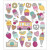 Stickers, vel 15x16,5 cm,  28 stuk, ijsjes, 1vel [HOB-29088]
