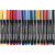 Textielstiften, lijndikte: 2-3 mm, diverse kleuren, 18stuks [HOB-34814]