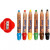 Kleurpotloden, vulling: 6 mm, d: 13 mm, diverse kleuren, 6stuks, l: 10,5 cm [HOB-37294]