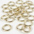 Plastic ring, buitenmaat 15 mm, binnenmaat 11 mm, goud, 25stuks, dikte 2 mm [HOB-41259]