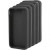 Mobile Phone Cover To Embroider, size 11.8x2.4 cm, thickness 4.3 mm, 15 pcs, black [HOB-413929]