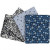 Patchwork stof, afm 45x55 cm, 100 g/m2, 4 stuks, blauw [HOB-44176]