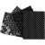 Patchwork stof, afm 45x55 cm, 100 g/m2, 4 stuks, zwart [HOB-44177]