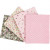 Patchwork stof, afm 45x55 cm, 100 g/m2, 4 stuks, roze [HOB-44178]