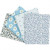 Patchworkstof, afm 45x55 cm, 100 g/m2, 4 stuks, lichtblauw [HOB-44180]