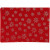 Hobbyvilt, A4 21x30 cm, dikte 1 mm, rood, zilver glitter sterren, 10vellen [HOB-45381]