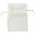 Organza zakjes, off-white, afm 7x10 cm, 10stuks [HOB-47429]