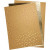 Faux Leather Paper, sheet 21x27.5+21x28.5+21x29.5 cm, thickness 0.55 mm, 3 sheets, natural, gold [HOB-498833]