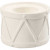 Kandelaar, h: 6,6 cm, d: 9,3 cm, wit, 2stuks, gatgrootte 2,2+4 cm [HOB-50575]