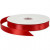 Satijn lint, b: 20 mm, rood, 100m [HOB-51372]