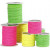 Gevlochten koord, dikte 3 mm, 100 m, neon groen, neon geel, neon roze [HOB-51437]