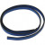 Band van imitatie leer, b: 10 mm, dikte 3 mm, blauw, 1m [HOB-51487]