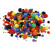 Pom-Poms, d: 5-40 mm, circa 150 stuk, diverse kleuren, 42gr [HOB-518900]