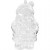 Deco Kerstman, h: 13,5 cm, transparant, 2stuks [HOB-52128]