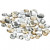 Strasstenen, afm 6+9+12 mm, zilver harmonie, rond, 360div [HOB-52245]