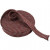 Rondgebreide tube, b: 40 mm, antiek rood/grijs, 10m [HOB-53904]