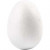 Eieren, h: 6 cm, wit, styropor, 50stuks [HOB-543201]