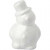 Sneeuwpop, h: 17 cm, wit, styropor, 1stuk [HOB-54338]