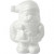 Kerstman, h: 11 cm, wit, styropor, 1stuk [HOB-54339]