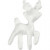 Rendier, h: 11,5 cm, wit, 5stuks [HOB-54341]