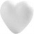 Harten, h: 6 cm, wit, styropor , 50stuks [HOB-543522]