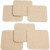 Onderzetters, afm 10x10 cm, dikte 3 mm, MDF, 6stuks [HOB-557610]