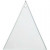 Glazen platen, Driehoekig, afm 8x9 cm, dikte 3 mm, 10stuks [HOB-55803]