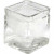 Vierkant glas, afm 5,5x5,5  cm, h: 5,5 cm, 12stuks [HOB-55812]