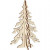 Kerstboom, h: 20 cm, b: 13 cm, triplex, 1stuk [HOB-56169]