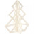 Kerstboom, h: 16 cm, b: 13 cm, triplex, 1stuk [HOB-56172]
