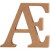 Letter, Æ, h: 13 cm, dikte 2 cm, MDF, 1stuk [HOB-56349]