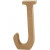 Letter, J, h: 8 cm, dikte 1,5 cm, MDF, 1stuk [HOB-56369]