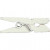 Mini wasknijpers, l: 25 mm, b: 3 mm, wit, wit, 36stuks [HOB-56435]