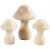 Houten paddestoelen, afm 4,5+6,5 cm, d: 3,3+4,5 cm, populier, 3stuks [HOB-56519]
