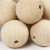Houten kralen, d: 40 mm, gatgrootte 7 mm, china berry, 30stuks [HOB-566770]