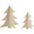 Kerstbomen, h: 13+18 cm, triplex, 2stuks [HOB-56712]