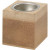 Waxinelichthouder, afm 6x6 cm, h: 6 cm, MDF, 1stuk [HOB-56719]