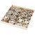 Kerstornamenten, d: 8 cm, dikte 0,3 cm, triplex, 144stuks [HOB-56808]