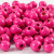 Houten kralen, d: 8 mm, gatgrootte 2 mm, roze, 15gr, circa 80 stuk [HOB-570496]