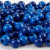 Houten kralen, d: 8 mm, gatgrootte 2 mm, blauw, 15gr, circa 80 stuk [HOB-570498]