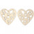 Ornament, hart, d: 45 mm, dikte 3 mm, triplex, 8stuks [HOB-57486]