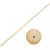 Stok met voet, d: 6,5 cm, gatgrootte 8 mm, gemengd hout, 5sets, h: 30 cm [HOB-576501]
