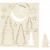 DIY Houten figuren, kerstbomen, l: 20 cm, b: 17,5 cm, triplex, 1doos, dikte 3 mm [HOB-57886]